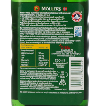 Möller's Omega-3 Levertraan Citroen - 250 ml image 2