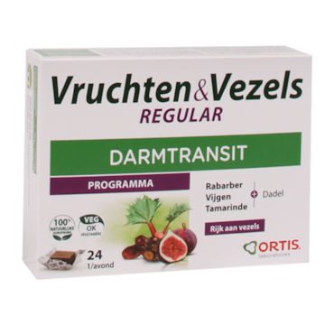 Ortis Vruchten & Vezels Regular Darmtransit (24 Blokjes) image 1