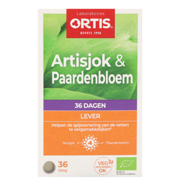 Ortis Artisjok & Paardenbloem Bio (36 Tabletten) image 1