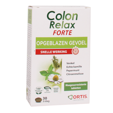 Ortis Colon Relax Opgeblazen Gevoel (30 Tabletten) image 1