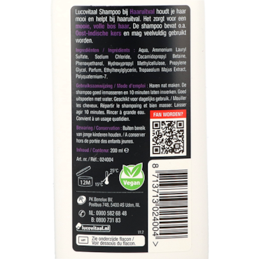 Lucovitaal Shampoo Bij Haaruitval - 200ml image 2