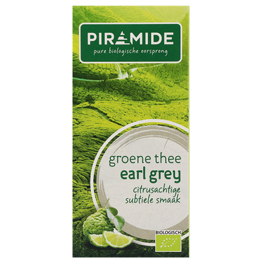 Piramide Groene Thee Earl Grey - 20 theezakjes