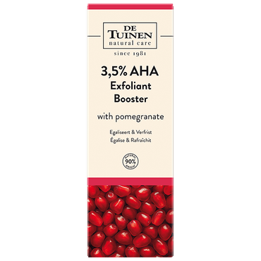 Reviews over De Tuinen 3,5% AHA Exfoliant Skinbooster met Granaatappel - 30 ml