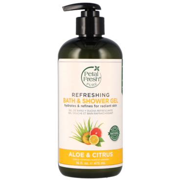 Petal Fresh Refreshing Bath & Shower Gel Aloe & Citrus - 475ml image 1