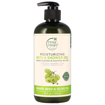 Petal Fresh Moisturizing Bath & Shower Gel Grape Seed & Olive Oil - 475ml image 1