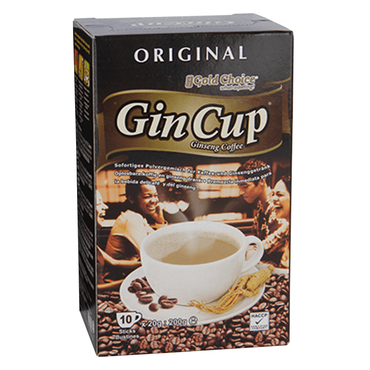 Gold Choice Gin Cup Regulier à partir de café au ginseng (10 sachets)