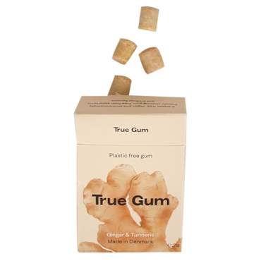 True Gum Ginger & Turmeric Kauwgom - 21g image 2
