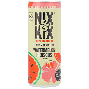 Reviews over Nix & Kix Lightly Sparkling Watermelon Hibiscus Drink - 250ml