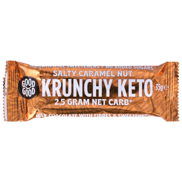 Good Good Krunchy Keto Bar Salty Caramel Nut - 35g image 1