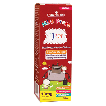 Natures Aid Mini Drops Ijzer voor Baby's en Kinderen - 50 ml