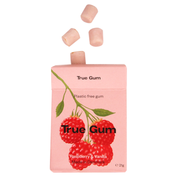True Gum Raspberry & Vanilla Kauwgom - 21g image 2