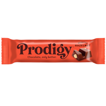 Prodigy Roasted Hazelnut Chocolate Bar Vegan - 35g image 1