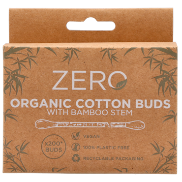 Skin Academy Zero Organic Cotton Buds - 200 stuks image 1