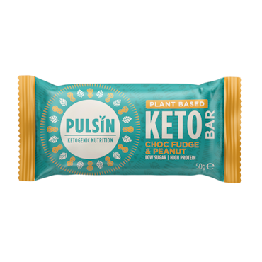 Pulsin Choc Fudge & Peanut Keto Bar - 50g image 1