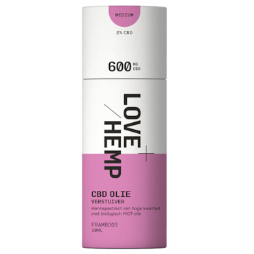 Love Hemp CBD Olie Verstuiver Framboos 2% (30ml) image 2