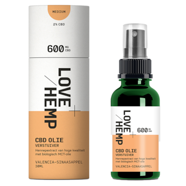 Love Hemp CBD Olie Verstuiver Valencia-Sinaasappel 2% (30ml) image 3