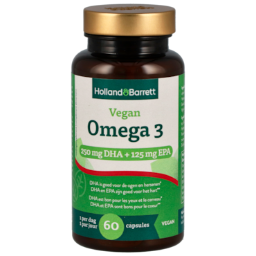 Holland & Barrett Vegan Omega-3 met DHA en EPA - 60 capsules image 1