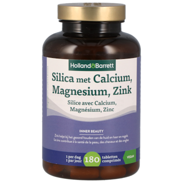 Holland & Barrett Silica met Calcium, Magnesium, Zink - 180 tabletten image 1