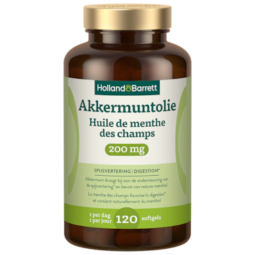 Holland & Barrett Akkermuntolie 200mg - 120 softgels image 1