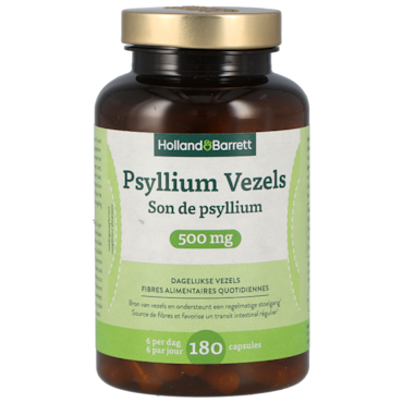 Holland & Barrett Psyllium Vezels 500mg - 180 capsules image 1