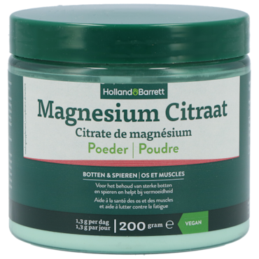 Holland & Barrett Magnesium Citraat Poeder - 200 g image 1