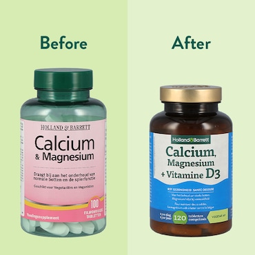 Holland & Barrett Calcium, Magnesium + Vitamine D3 - 120 tabletten image 4