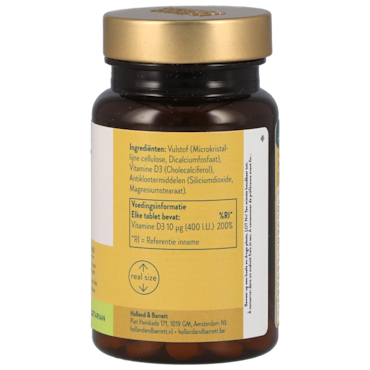Holland & Barrett Vitamine D3 10mcg - 90 tabletten image 2