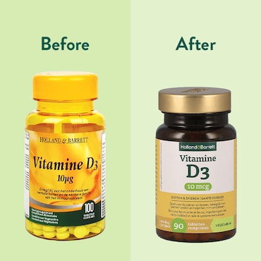 Holland & Barrett Vitamine D3 10mcg - 90 tabletten image 4