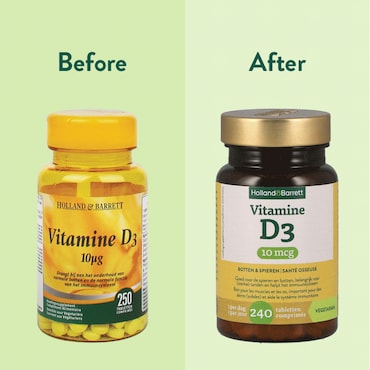 Holland & Barrett Vitamine D3 10mcg - 240 tabletten image 3