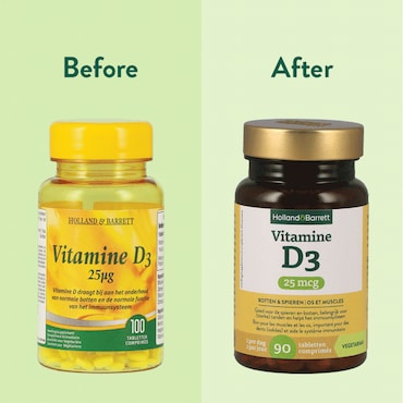Holland & Barrett Vitamine D3 25mcg - 90 tabletten image 4