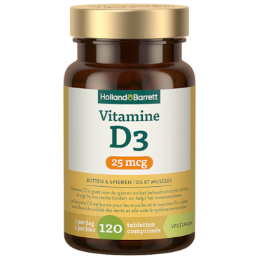 Holland & Barrett Vitamine D3 25 mcg - 120 tabletten image 1