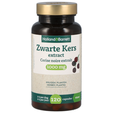 Holland & Barrett Zwarte Kers Extract 1000mg - 120 capsules image 1