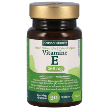 Holland & Barrett Vegan Natuurlijke Vitamine E 268 mg - 90 Capsules image 1