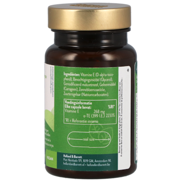 Holland & Barrett Vegan Natuurlijke Vitamine E 268 mg - 90 Capsules image 2