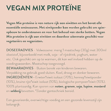 Holland & Barrett Premium Vegan Mix Proteïne Poeder - 500g image 2
