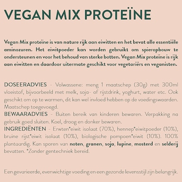 Holland & Barrett Premium Vegan Mix Proteïne Poeder - 1kg image 2