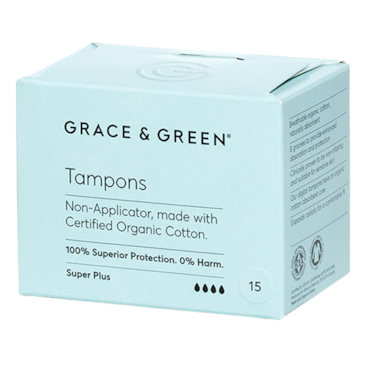 Grace & Green Tampons Super Plus - 15 stuks image 1