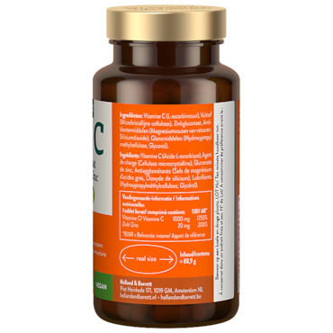 Holland & Barrett Vitamine C 1000mg + Zink Gluconaat 20mg - 60 tabletten image 2