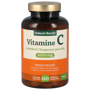 Holland & Barrett Vitamine C Gebufferd 1000mg - 120 tabletten image 1