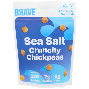 BRAVE Crunchy Chickpeas Sea Salt - 115g image 1