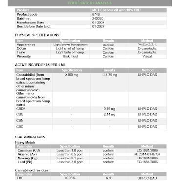 Holland & Barrett CBD Olie Sterk 10% (30ml) image 4