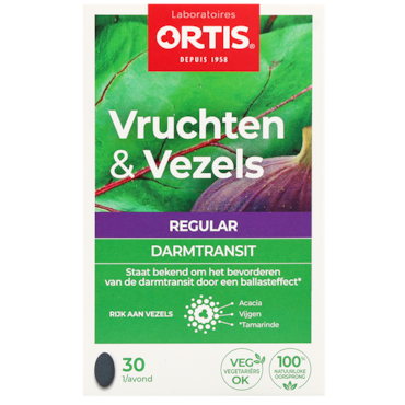 Ortis Fruits & Fibres Transit Intestinal Regular (30 Comprimés) image 1