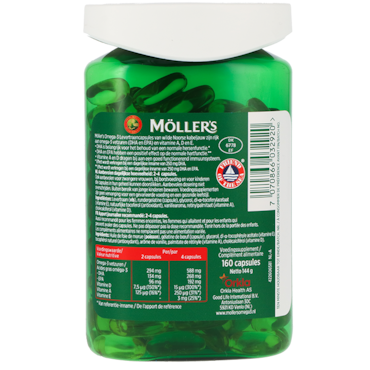 Möller's Omega-3 Levertraan Capsules - 160 capsules image 2