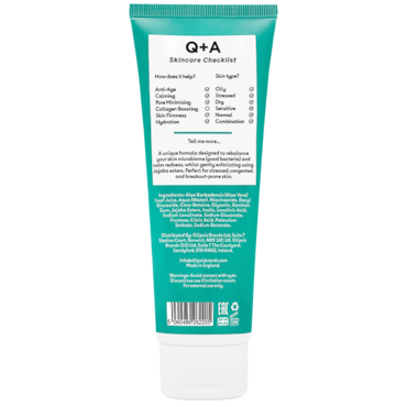 Q+A Niacinamide Gentle Exfoliating Cleanser - 125ml image 2