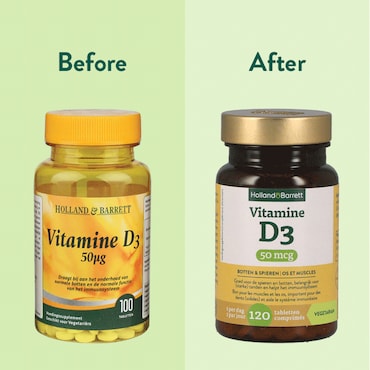Holland & Barrett Vitamine D3 50mcg - 120 tabletten image 4