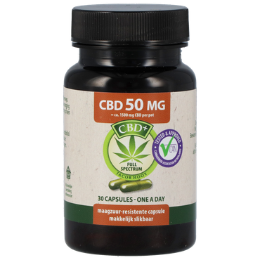 Jacob Hooy CBD capsules 50 mg (30 capsules)