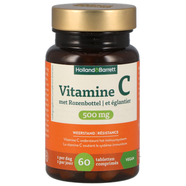 Holland & Barrett Vitamine C met Rozenbottel 500mg - 60 tabletten image 1