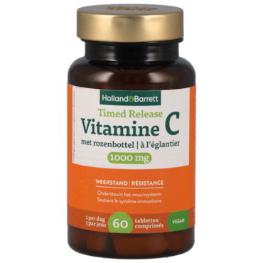 Holland & Barrett Timed Release Vitamine C 1000mg met Rozenbottel - 60 tabletten image 1