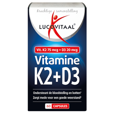 Lucovitaal Vitamine K2 + D3 (60 capsules)