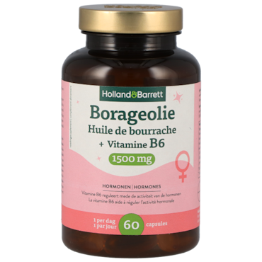 Holland & Barrett Borageolie + Vitamine B6 1500mg - 60 capsules image 1